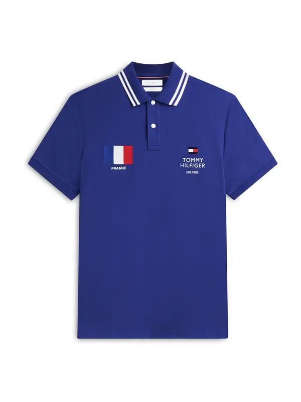 TOMMY HILFIGER TOMMY HILFIGER Majica  kraljevo modra / rdeča / bela
