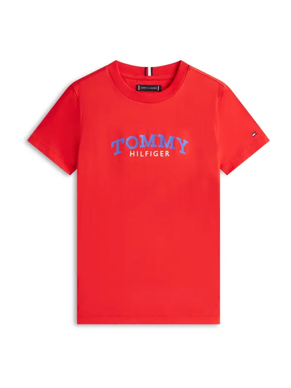 TOMMY HILFIGER TOMMY HILFIGER Majica  kraljevo modra / rdeča / bela