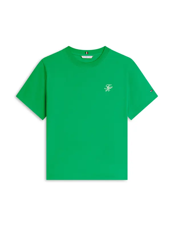 TOMMY HILFIGER TOMMY HILFIGER Majica  limeta / bela