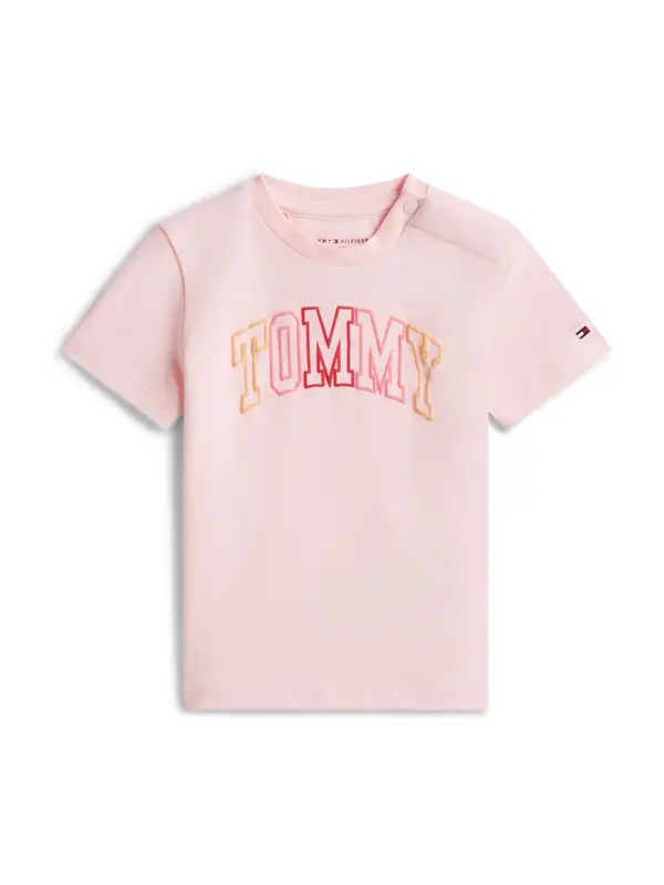 TOMMY HILFIGER TOMMY HILFIGER Majica  limona / roza / svetlo roza / rdeča