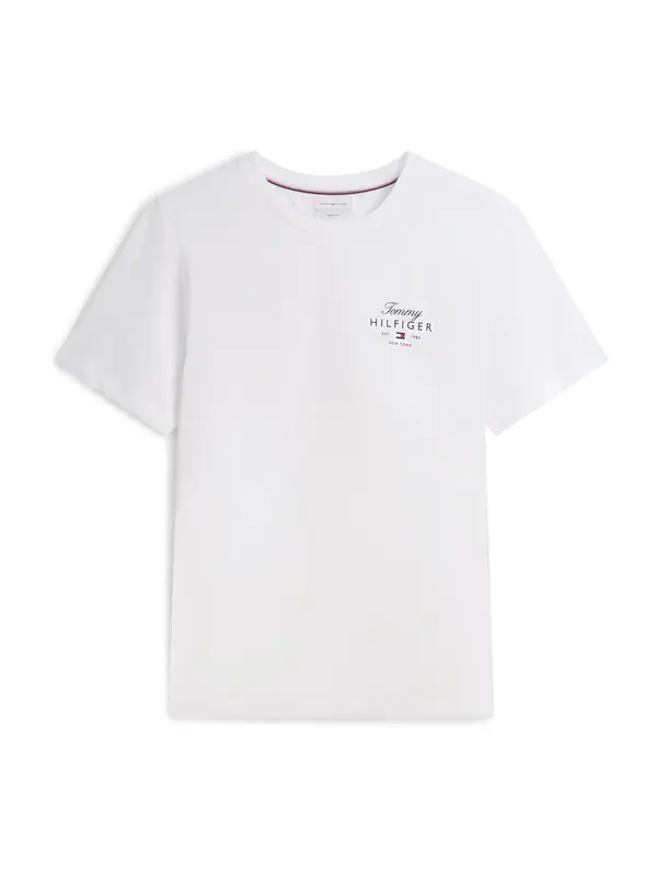 TOMMY HILFIGER TOMMY HILFIGER Majica 'Logo'  črna / bela