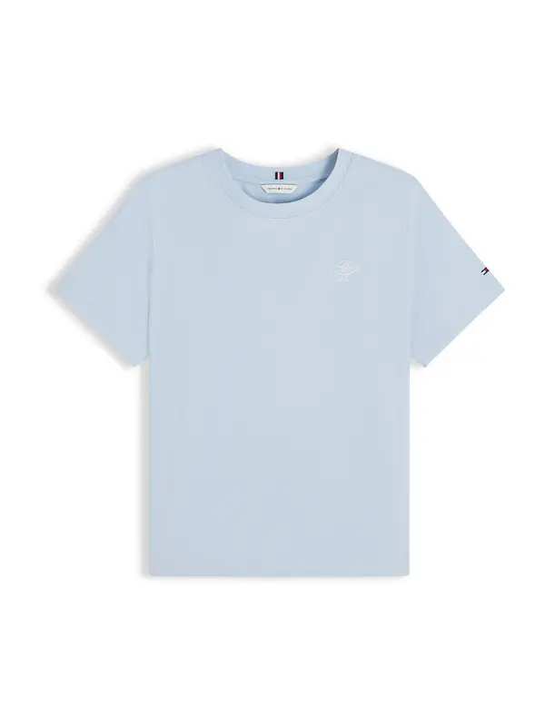 TOMMY HILFIGER TOMMY HILFIGER Majica 'Logo Embroidery'  svetlo modra