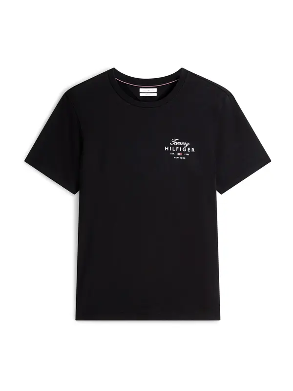 TOMMY HILFIGER TOMMY HILFIGER Majica 'Logo'  mornarska / rdeča / črna / bela