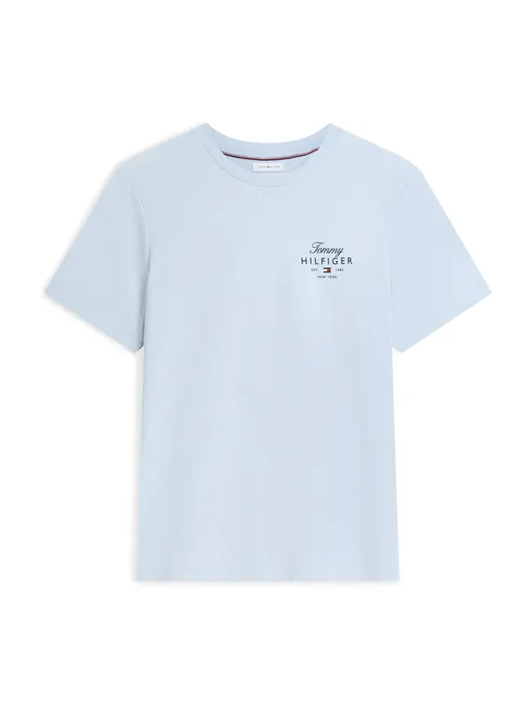 TOMMY HILFIGER TOMMY HILFIGER Majica 'Logo'  mornarska / svetlo modra