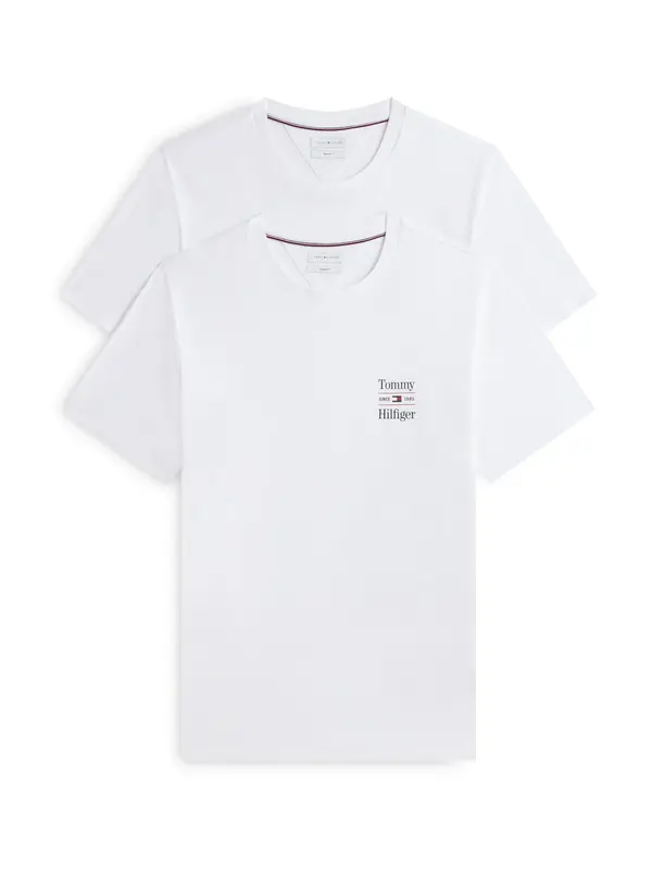 TOMMY HILFIGER TOMMY HILFIGER Majica 'Logo T'  bela