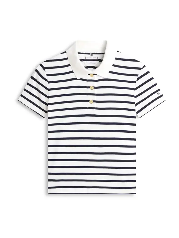 TOMMY HILFIGER TOMMY HILFIGER Majica  marine / bela