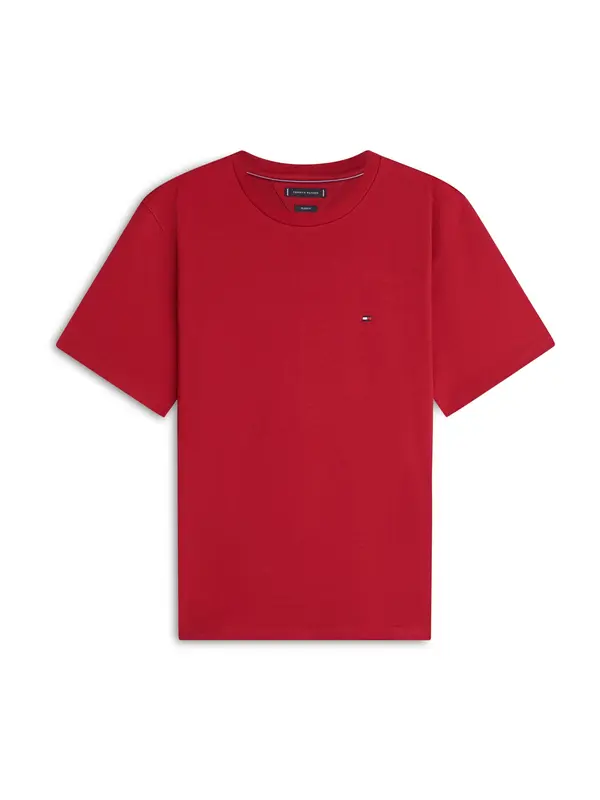 TOMMY HILFIGER TOMMY HILFIGER Majica  marine / češnjevo rdeča / bela