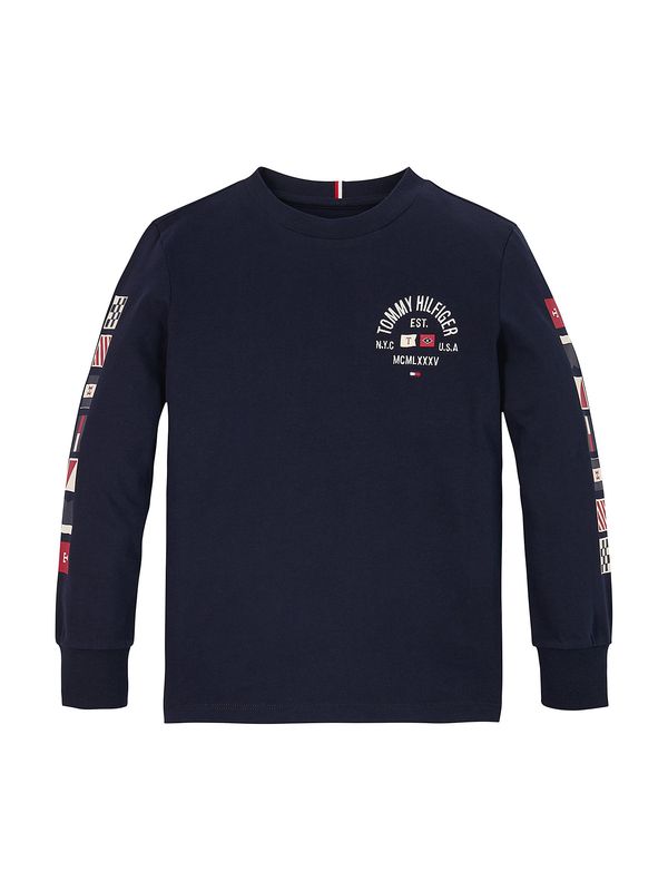 TOMMY HILFIGER TOMMY HILFIGER Majica  marine / rdeča / bela