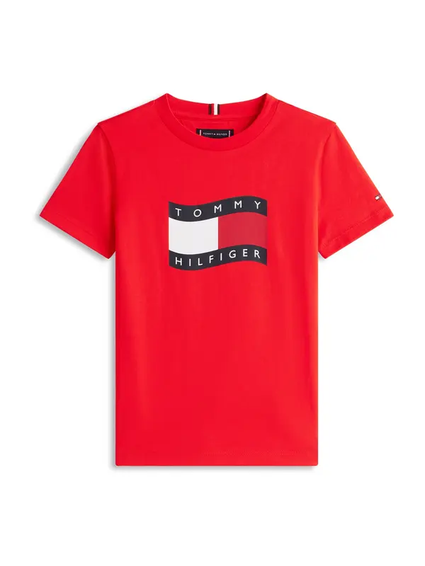 TOMMY HILFIGER TOMMY HILFIGER Majica  marine / rdeča / bela