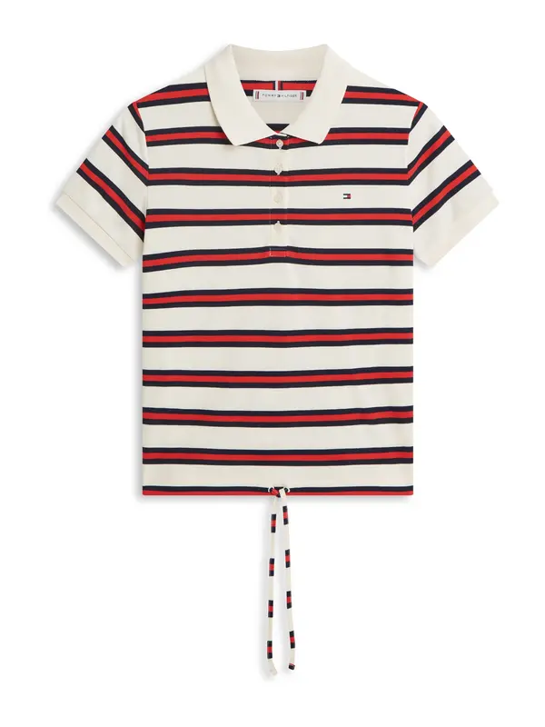 TOMMY HILFIGER TOMMY HILFIGER Majica  marine / rdeča / off-bela