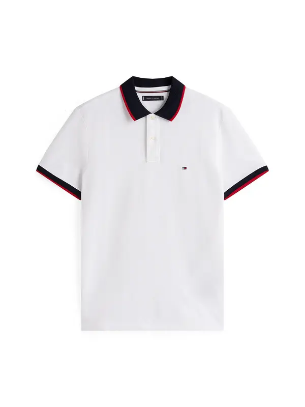 TOMMY HILFIGER TOMMY HILFIGER Majica  marine / svetlo rdeča / bela