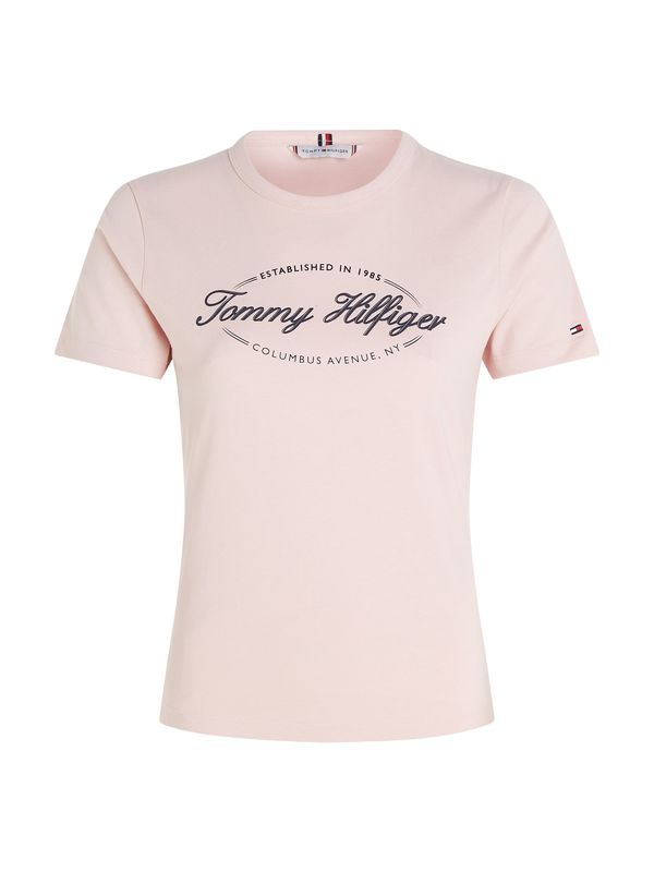 TOMMY HILFIGER TOMMY HILFIGER Majica  marine / svetlo roza / črna