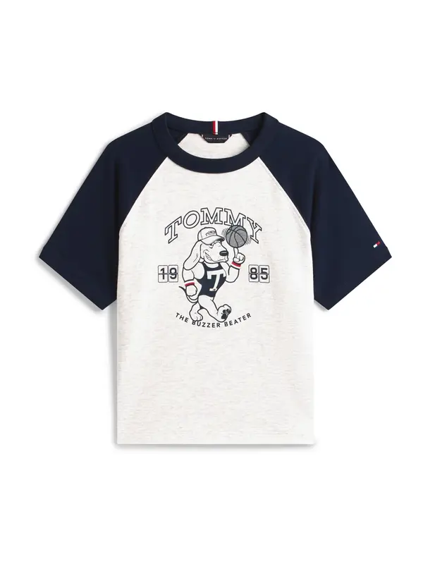 TOMMY HILFIGER TOMMY HILFIGER Majica  marine / svetlo siva