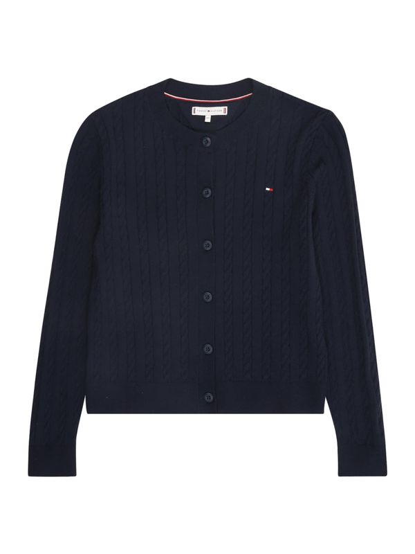 TOMMY HILFIGER TOMMY HILFIGER Majica 'MINI CABLE CARDIGAN'  mornarska