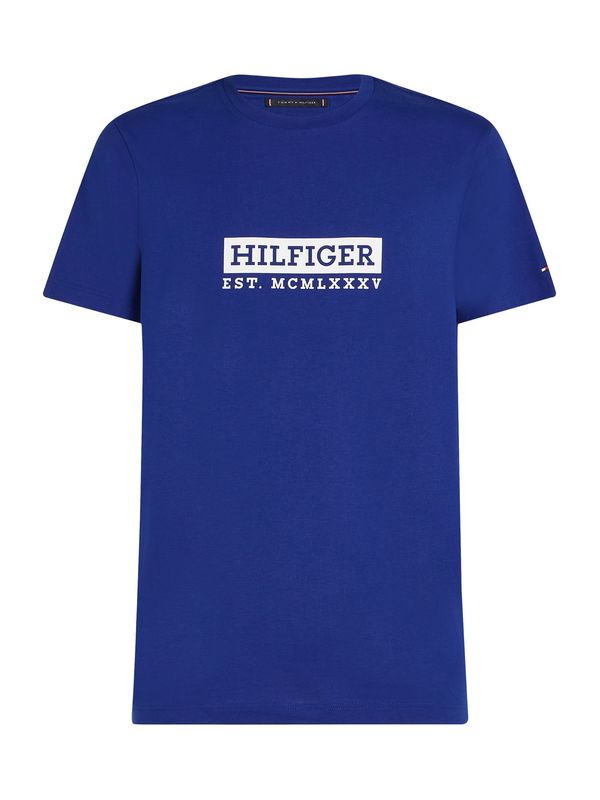 TOMMY HILFIGER TOMMY HILFIGER Majica  modra / bela