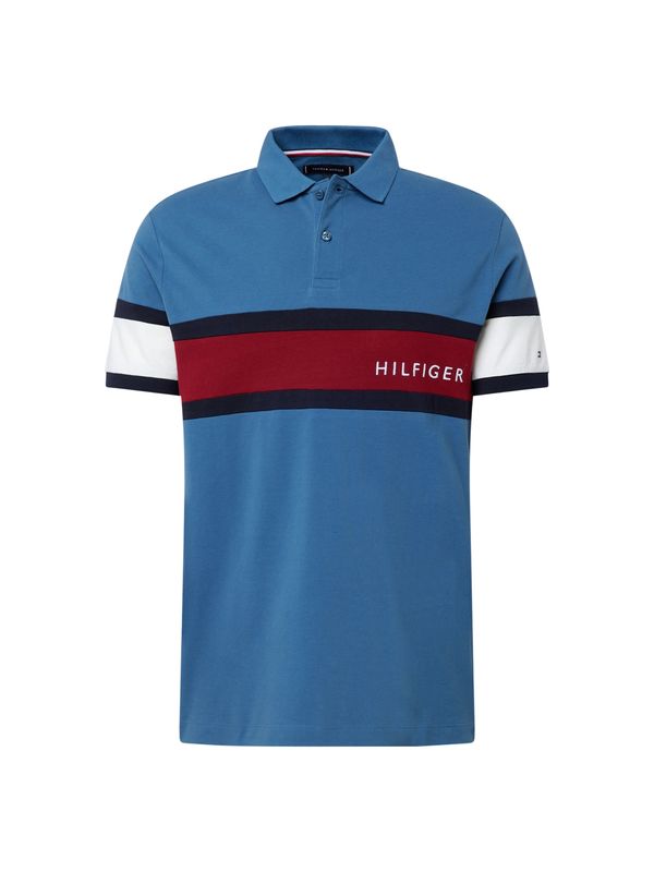 TOMMY HILFIGER TOMMY HILFIGER Majica  modra / mornarska / češnjevo rdeča / bela