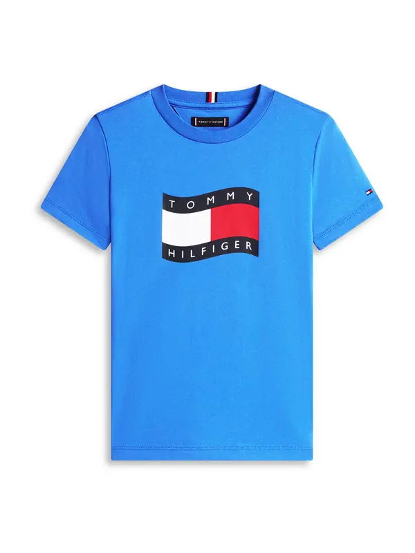 TOMMY HILFIGER TOMMY HILFIGER Majica  modra / mornarska / rdeča / bela