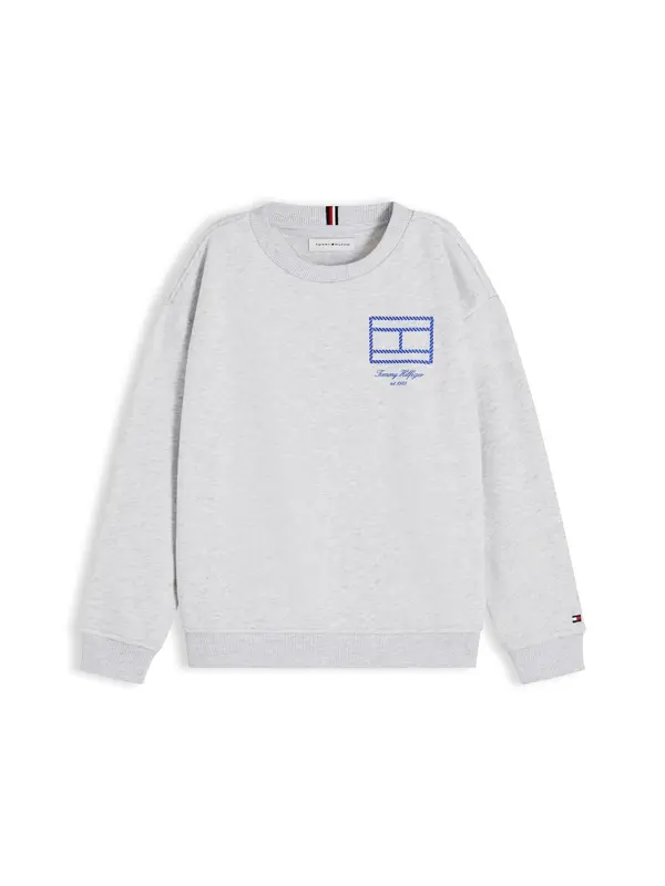 TOMMY HILFIGER TOMMY HILFIGER Majica  modra / pegasto siva