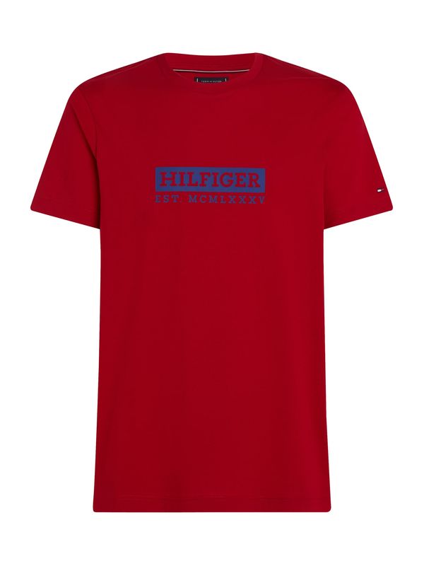 TOMMY HILFIGER TOMMY HILFIGER Majica  modra / rdeča