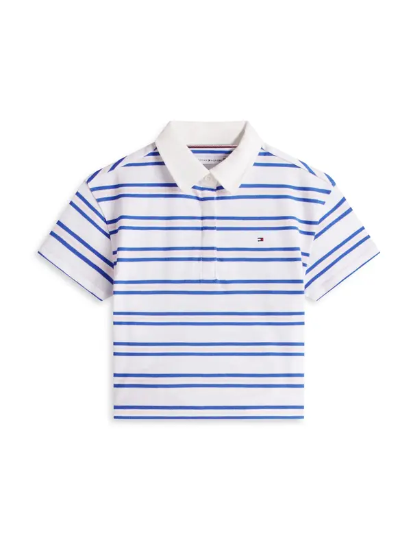 TOMMY HILFIGER TOMMY HILFIGER Majica  modra / staro roza / bela