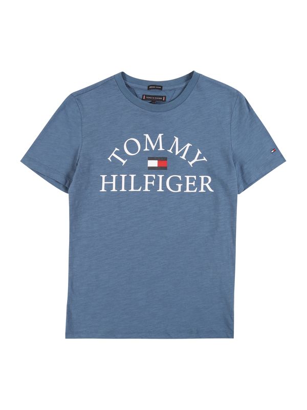 TOMMY HILFIGER TOMMY HILFIGER Majica  modra / svetlo modra / češnjevo rdeča / bela