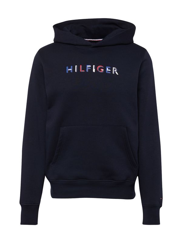 TOMMY HILFIGER TOMMY HILFIGER Majica  mornarska / azur / rdeča / bela