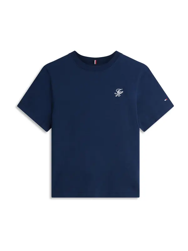 TOMMY HILFIGER TOMMY HILFIGER Majica  mornarska / bela