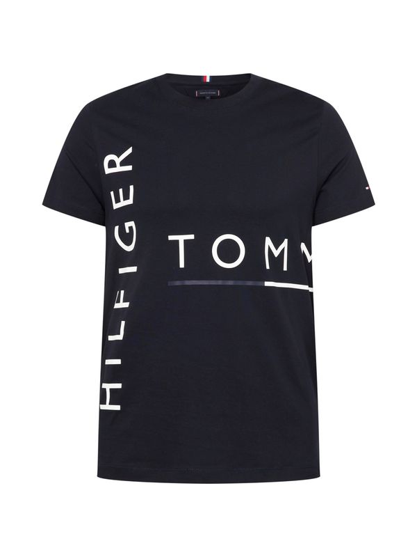 TOMMY HILFIGER TOMMY HILFIGER Majica  mornarska / bela