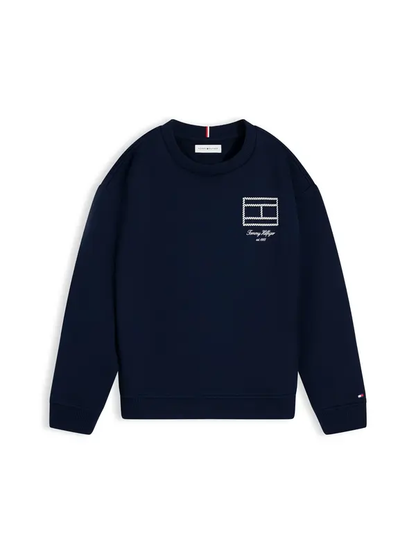 TOMMY HILFIGER TOMMY HILFIGER Majica  mornarska / bela