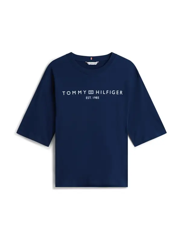 TOMMY HILFIGER TOMMY HILFIGER Majica  mornarska / bela
