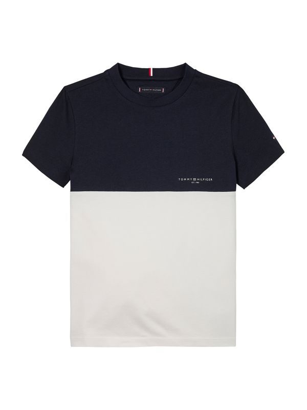 TOMMY HILFIGER TOMMY HILFIGER Majica  mornarska / bela