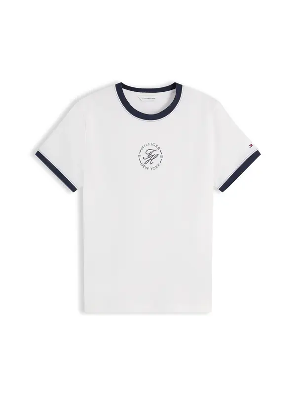 TOMMY HILFIGER TOMMY HILFIGER Majica  mornarska / bela