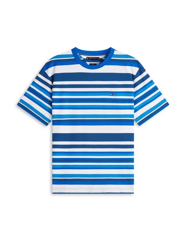 TOMMY HILFIGER TOMMY HILFIGER Majica  mornarska / kraljevo modra / bela