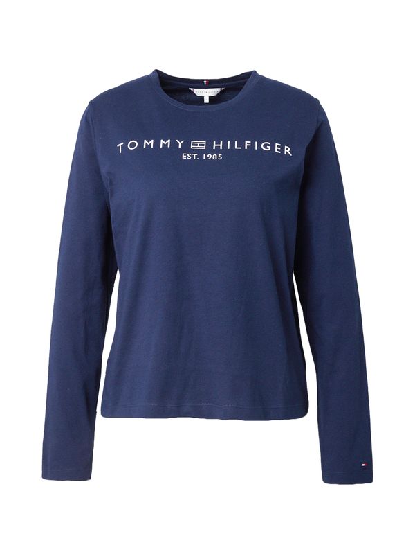 TOMMY HILFIGER TOMMY HILFIGER Majica  mornarska / off-bela