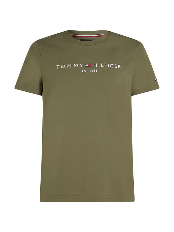 TOMMY HILFIGER TOMMY HILFIGER Majica  mornarska / oliva / rdeča / bela