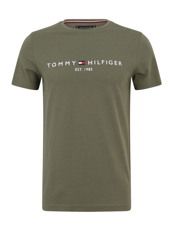 TOMMY HILFIGER TOMMY HILFIGER Majica  mornarska / oliva / rdeča / bela