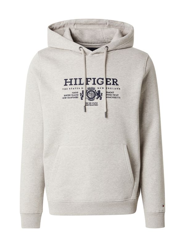 TOMMY HILFIGER TOMMY HILFIGER Majica  mornarska / pegasto bela