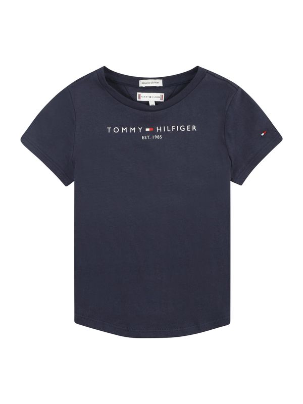 TOMMY HILFIGER TOMMY HILFIGER Majica  mornarska / rdeča / bela