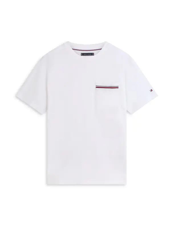 TOMMY HILFIGER TOMMY HILFIGER Majica  mornarska / rdeča / bela