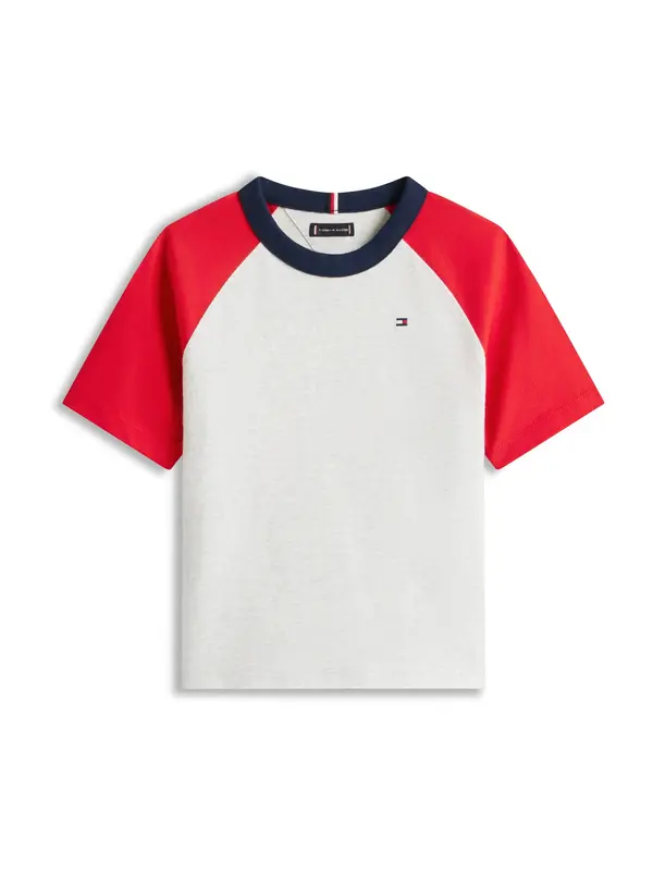 TOMMY HILFIGER TOMMY HILFIGER Majica  mornarska / rdeča / bela