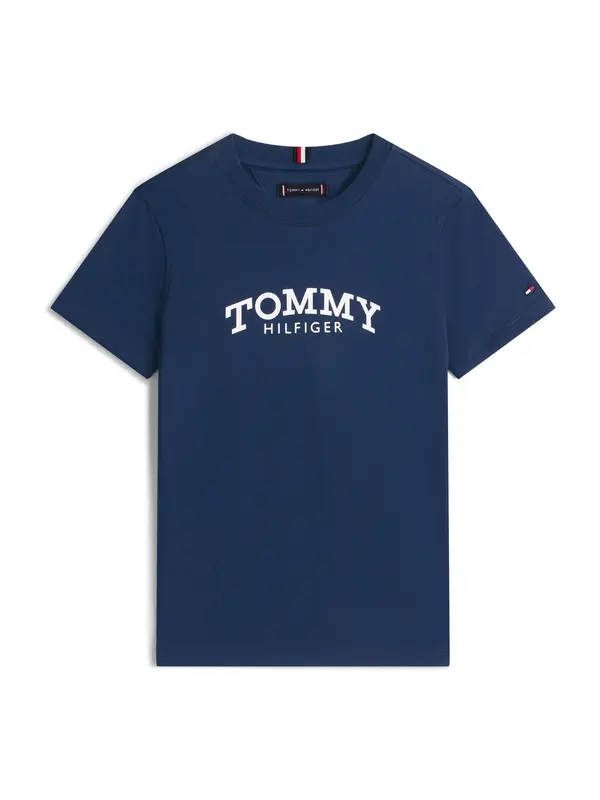 TOMMY HILFIGER TOMMY HILFIGER Majica  mornarska / rdeča / bela