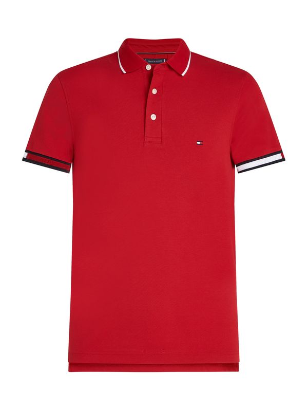 TOMMY HILFIGER TOMMY HILFIGER Majica  mornarska / rdeča / bela