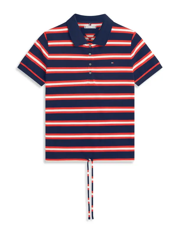 TOMMY HILFIGER TOMMY HILFIGER Majica  mornarska / rdeča / bela