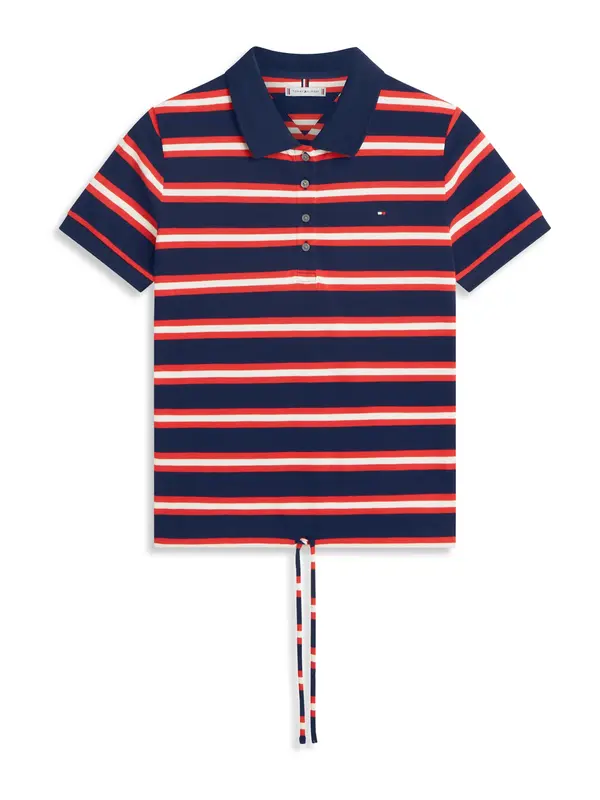 TOMMY HILFIGER TOMMY HILFIGER Majica  mornarska / rdeča / bela