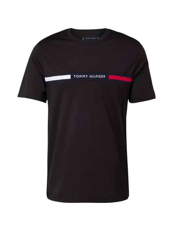 TOMMY HILFIGER TOMMY HILFIGER Majica  mornarska / rdeča / črna / bela