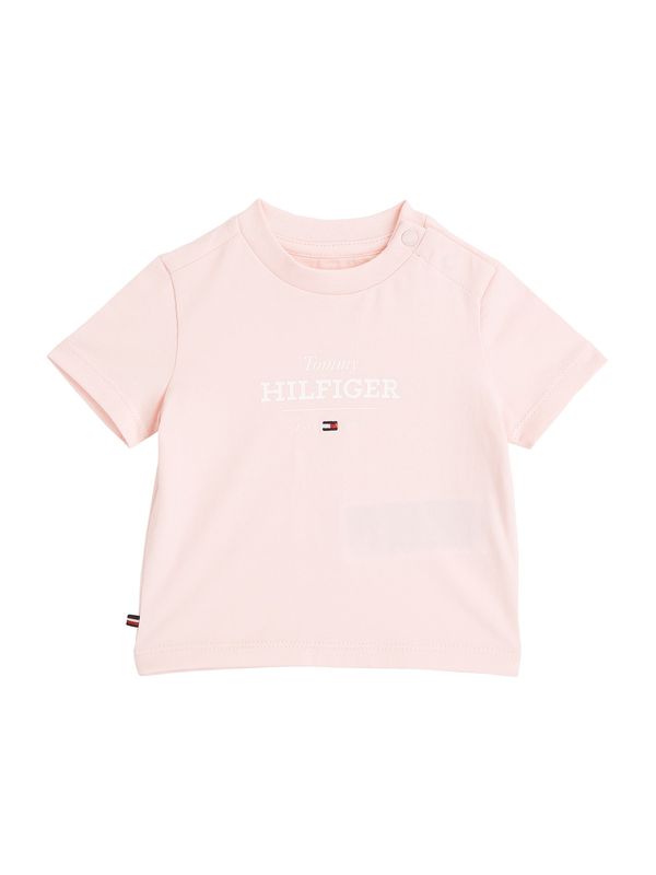 TOMMY HILFIGER TOMMY HILFIGER Majica  mornarska / rosé / rdeča / bela