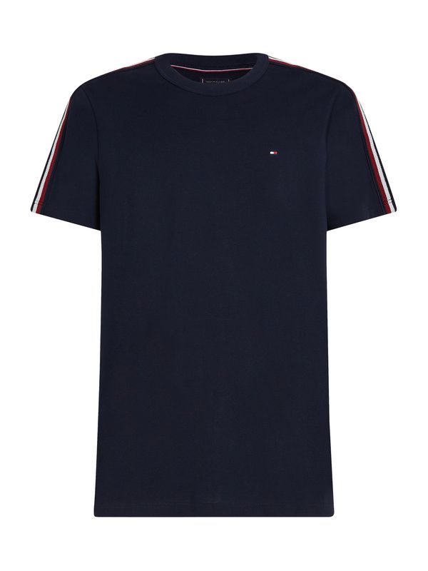 TOMMY HILFIGER TOMMY HILFIGER Majica  mornarska / rubin rdeča / naravno bela