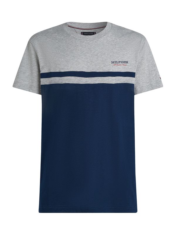 TOMMY HILFIGER TOMMY HILFIGER Majica  mornarska / siva