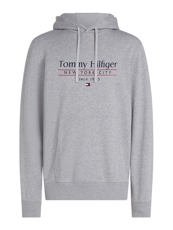 TOMMY HILFIGER TOMMY HILFIGER Majica  mornarska / siva / temno rdeča