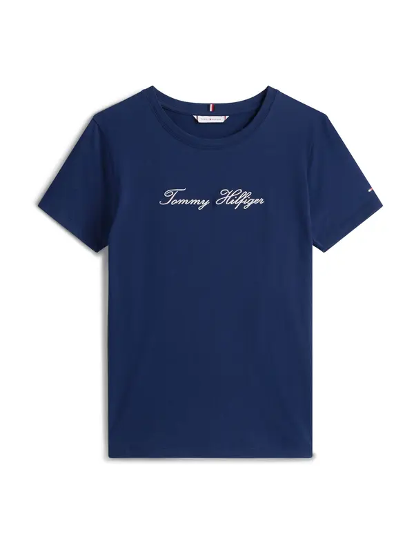 TOMMY HILFIGER TOMMY HILFIGER Majica  mornarska / srebrno-siva